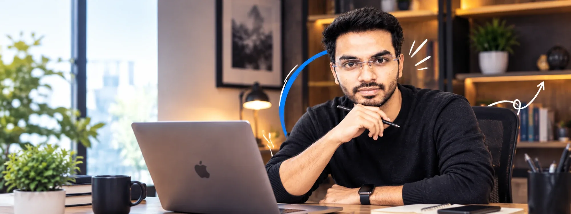 Contact Bikas Kumar, freelance full-stack developer, at his desk