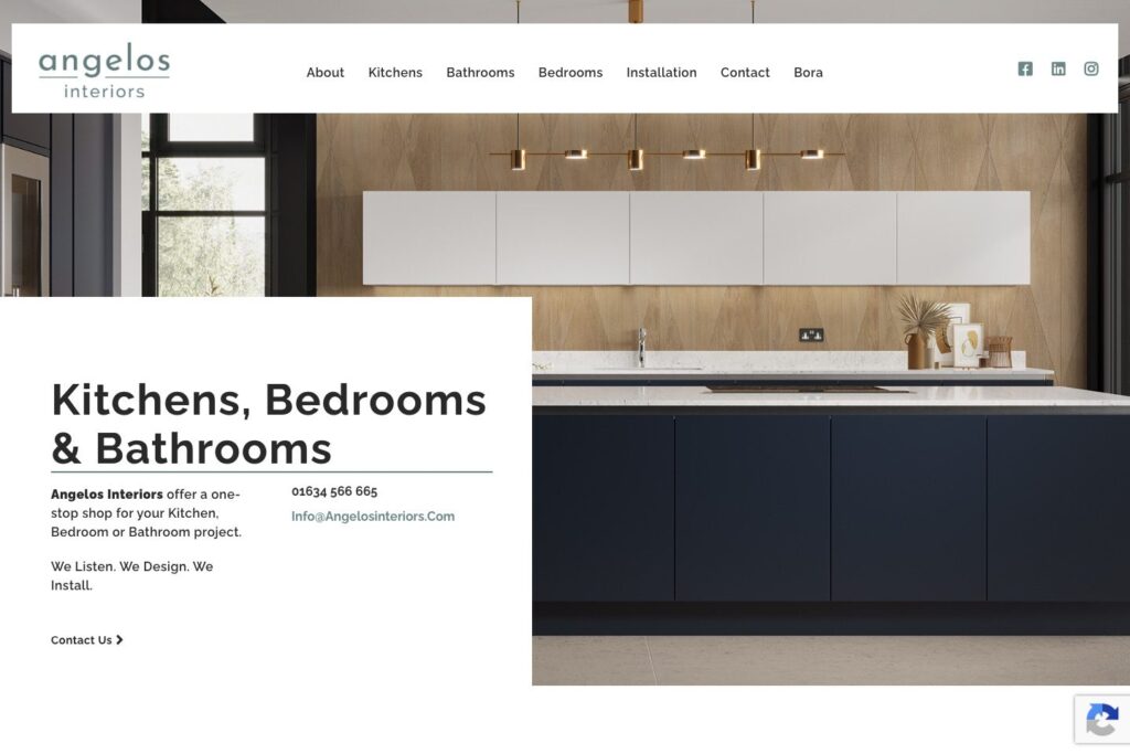 Angelos Interiors – WordPress on WP Engine project by Bikas Kumar