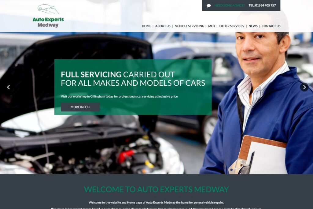 Auto Experts Medway – WordPress on WP Engine project by Bikas Kumar