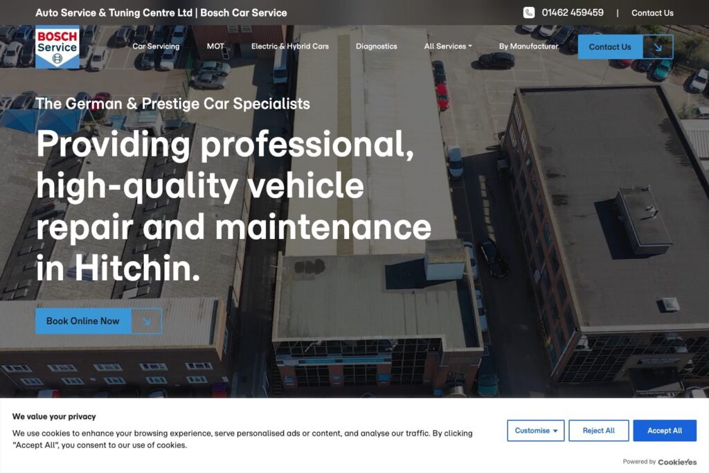 Auto Service & Tuning Centre – WordPress on WP Engine project by Bikas Kumar