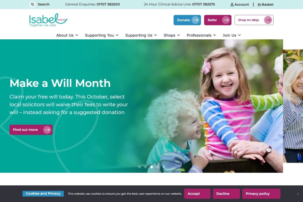 Isabel Hospice – WordPress on WP Engine project by Bikas Kumar